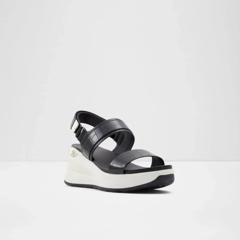 Sort Jennerena Kvinders Todelt Kile Sandal Aldo Mode