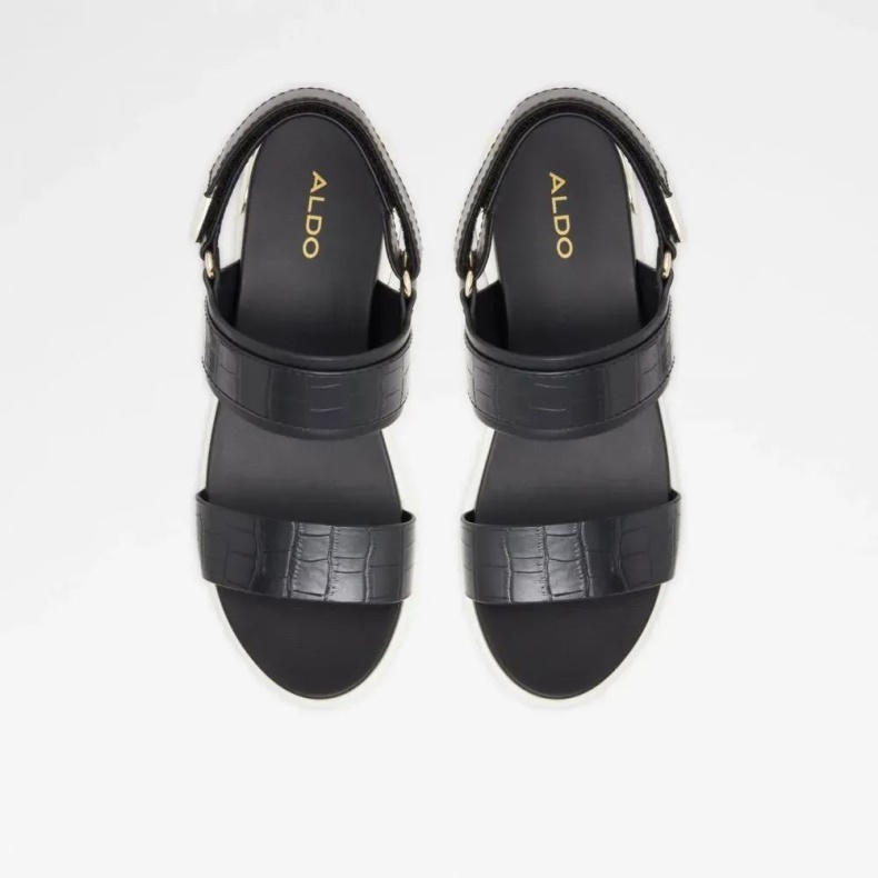 Sort Jennerena Kvinders Todelt Kile Sandal Aldo Mode