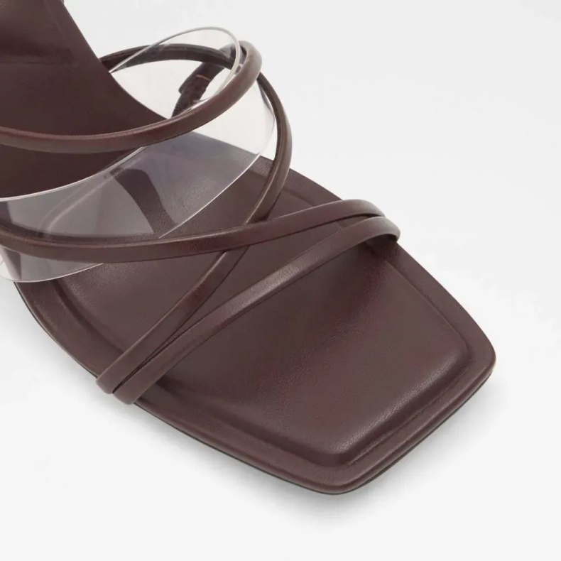 Mørkebrun Mode Aldo Jennifer Sandal Med Slynge-back Til Kvinder