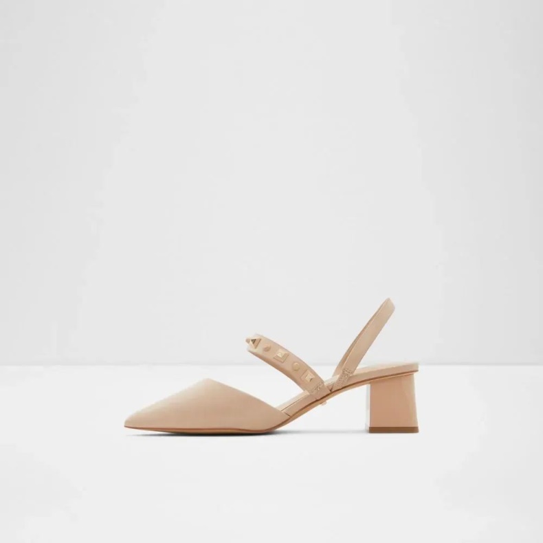 Fashion Aldo Bone Jennenaldar Kvinders Sling Back Blokhæl
