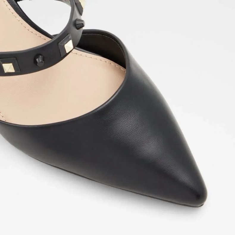 Fashion Aldo Jennenaldar Kvinders Sling Back Blokhæl Sort