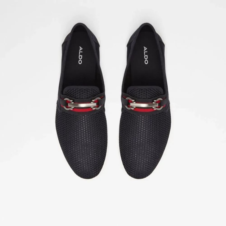 Aldo Fashion Sort Kaeriven Slip-on Sneaker Til Mænd