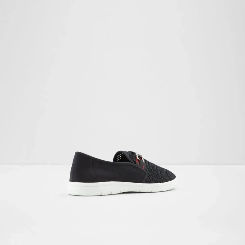 Aldo Fashion Sort Kaeriven Slip-on Sneaker Til Mænd