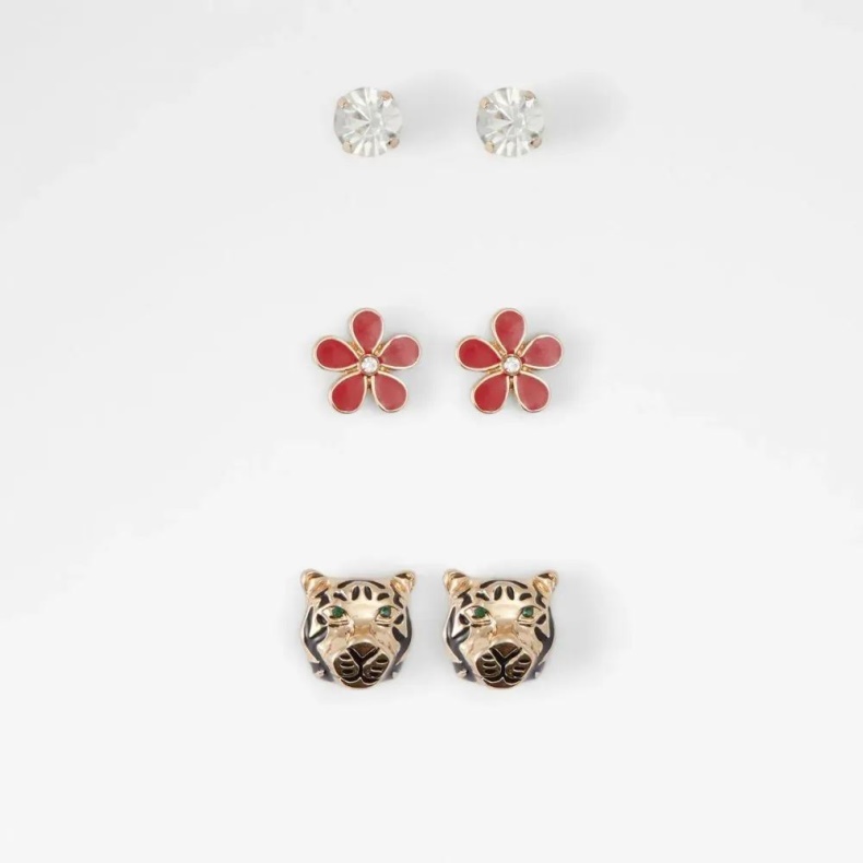 Mode Aldo Guld Multi Kaeldan Tilbehør Til Kvinder Tre-par Sæt øreringe