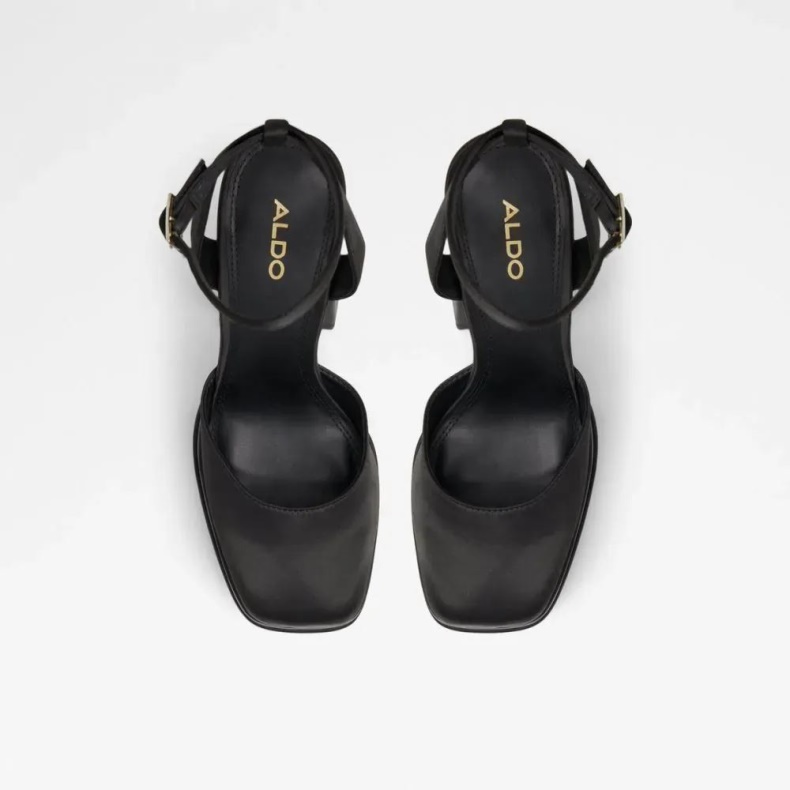 Aldo Sort Mode Kersaudy Kvinders Ankelrem Platformhæl