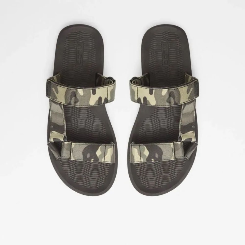 Aldo Fashion Keylar Mænds Flade Afslappede Sandal åben-sort