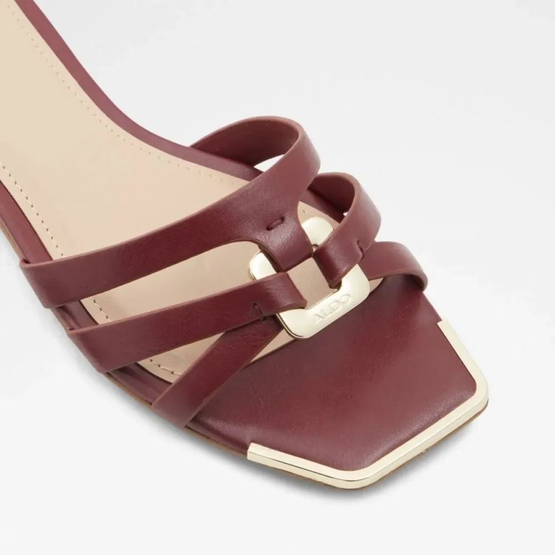 Bordo Aldo Fashion Kedauwen Flade Sandal Til Kvinder