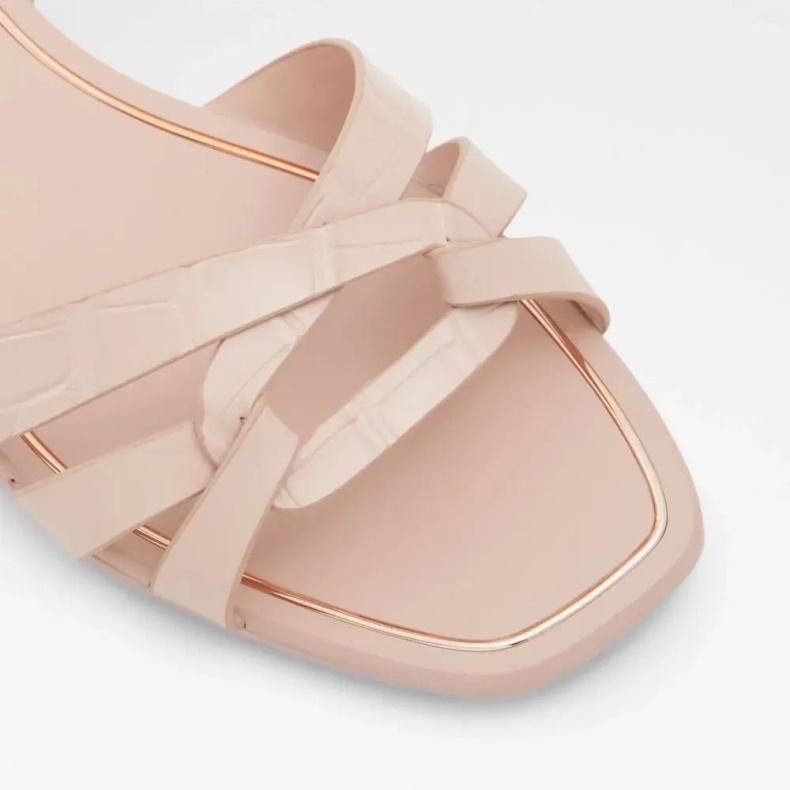 Mode Aldo Khristen Kvinders Flade Sandal Lys Pink