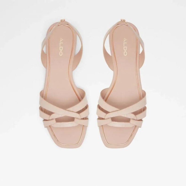 Mode Aldo Khristen Kvinders Flade Sandal Lys Pink
