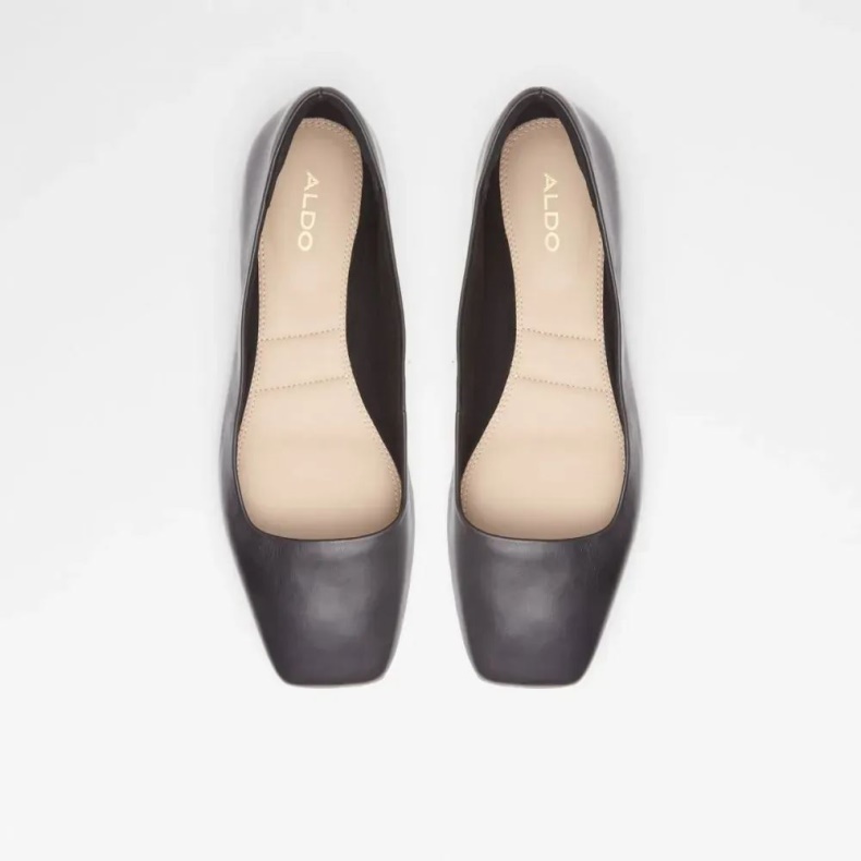 Sort Koosaflex Dame Ballerina Flad Aldo Mode