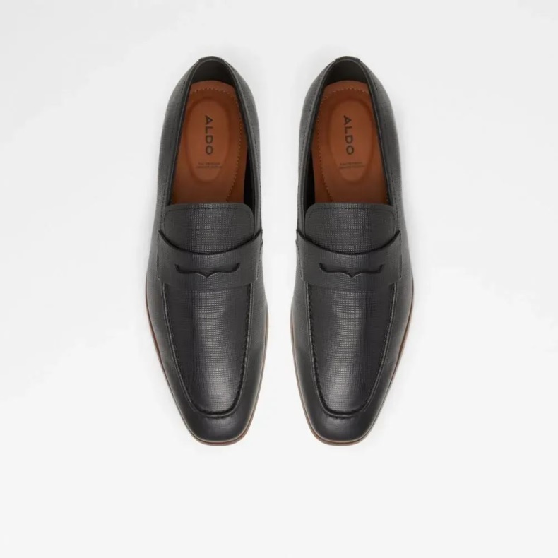 Fashion Aldo Sort Kooperflex Penny Loafer Til Mænd