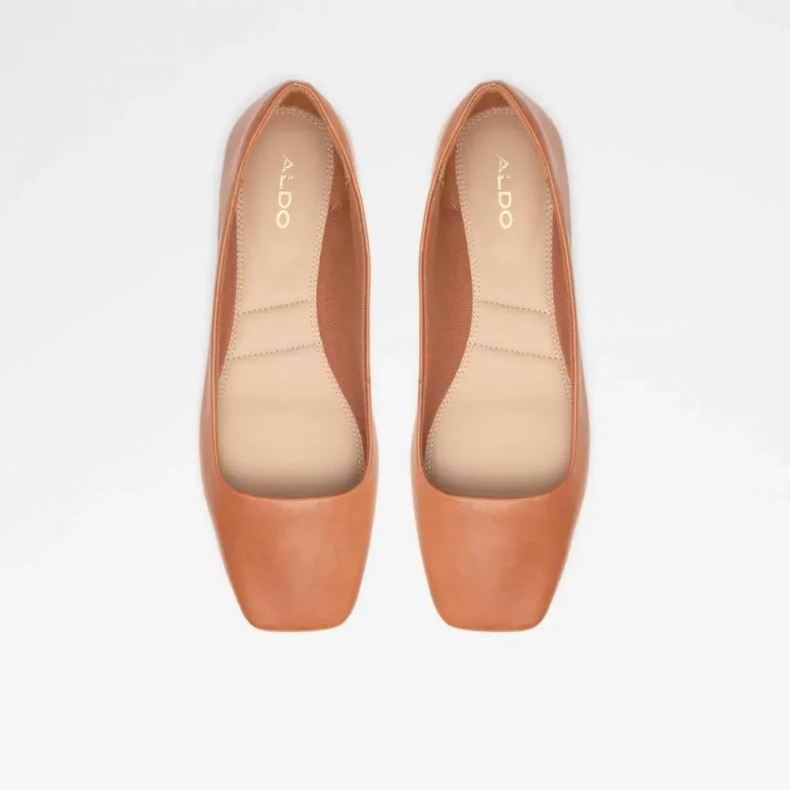 Koosaflex Dame Ballerina Flad Mode Cognac Aldo