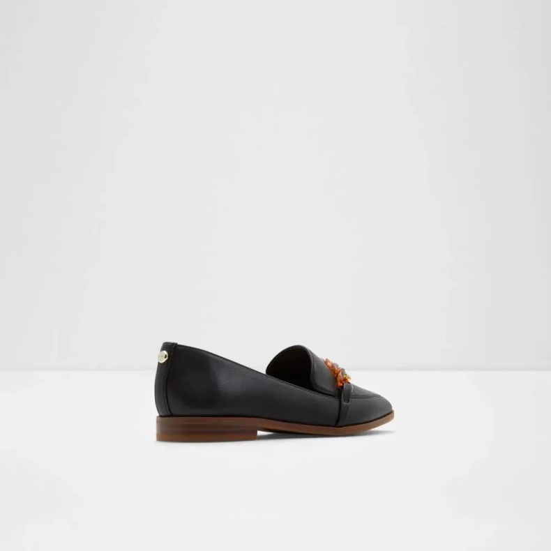 Mode Sort Aldo Kyah Slip-on Flad Sandal Til Kvinder