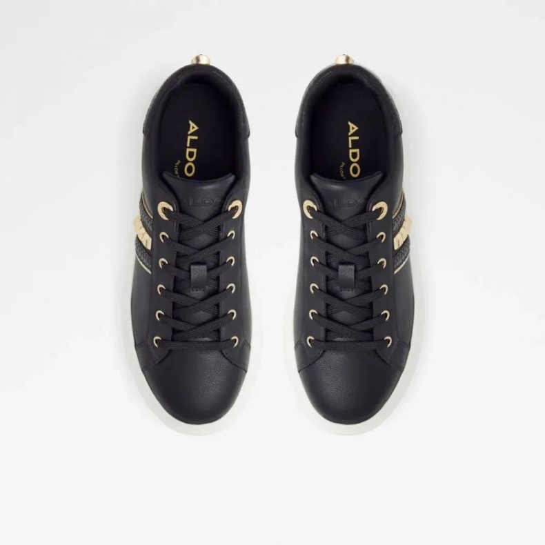 Aldo Sort Mode Larou Lav Top Sneaker Til Kvinder