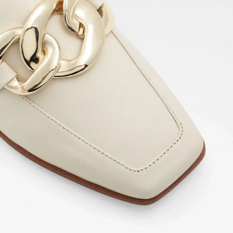 Aldo Mode Anden Hvid Lamina Slip-on Muldyr Til Kvinder