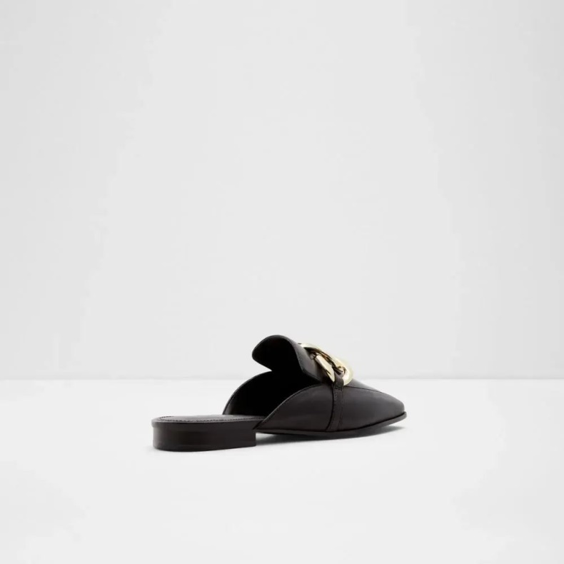 Lamina Kvinders Flad Mule Slip On Aldo Mode Sort