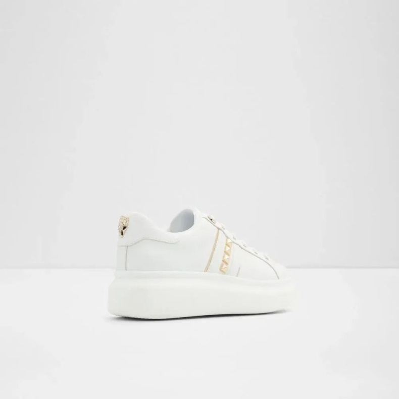 Larou Kvinders Lav Top Sneaker Hvid Aldo Mode