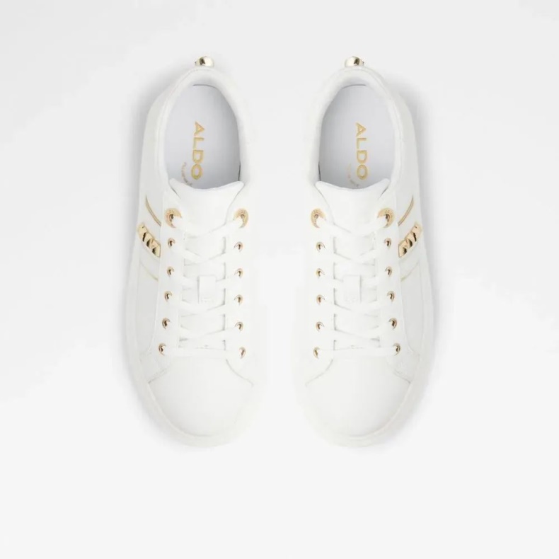 Larou Kvinders Lav Top Sneaker Hvid Aldo Mode