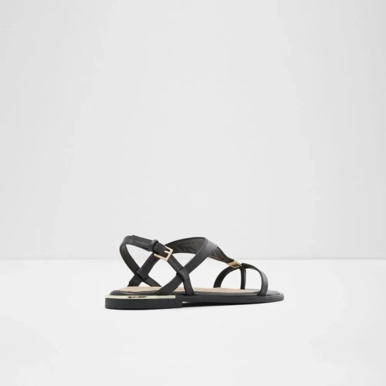 Sort Legadith Kvinders Flad String Sandal Aldo Mode