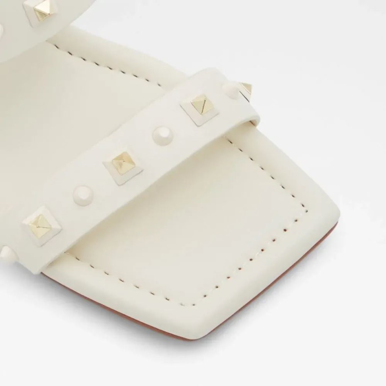 Mode Aldo Andre Hvide Louella Kvinders Nyhedshælede Sandal