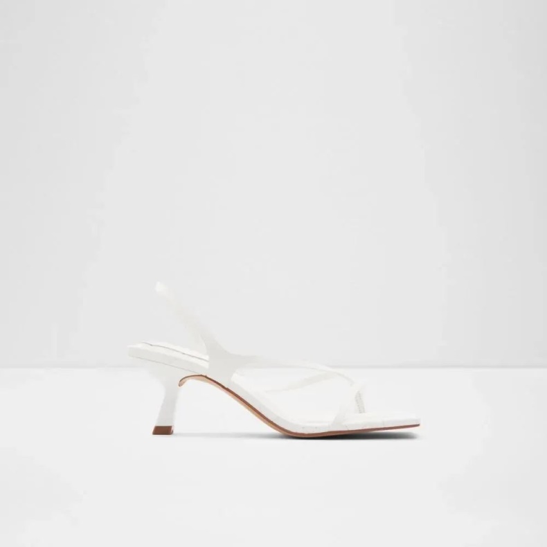 Mode Aldo Hvid Loni Sandal Med Stropper Til Kvinder