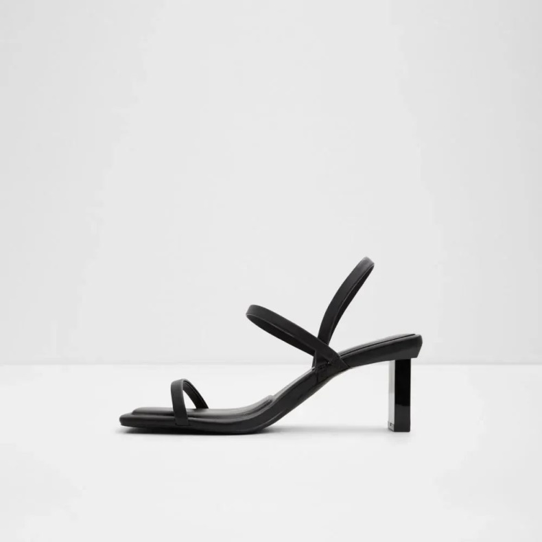 Fashion Sort Aldo Lokurr Sandal Med Slynge-back Til Kvinder