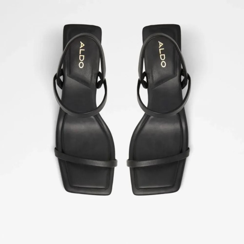 Fashion Sort Aldo Lokurr Sandal Med Slynge-back Til Kvinder