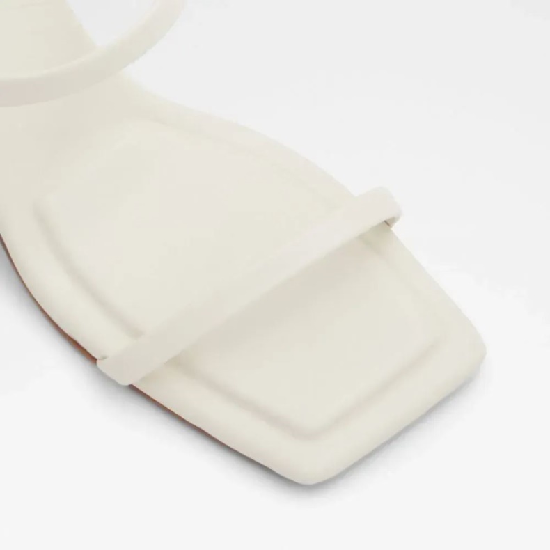 Anden Hvid Aldo Mode Lokurr Kvinders Sling Back Hæle Sandal