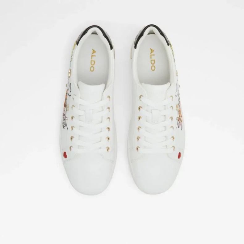 Hvid Multi Lovemore Kvinders Lav Top Sneaker Aldo Mode