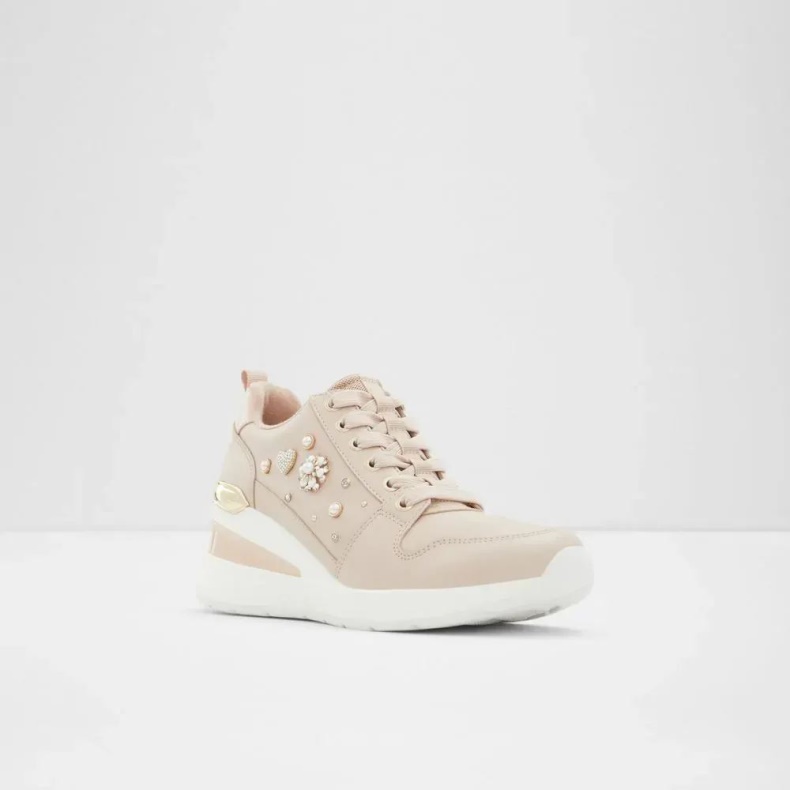 Aldo Fashion Lys Pink Lulua Wedge Sneaker Til Kvinder