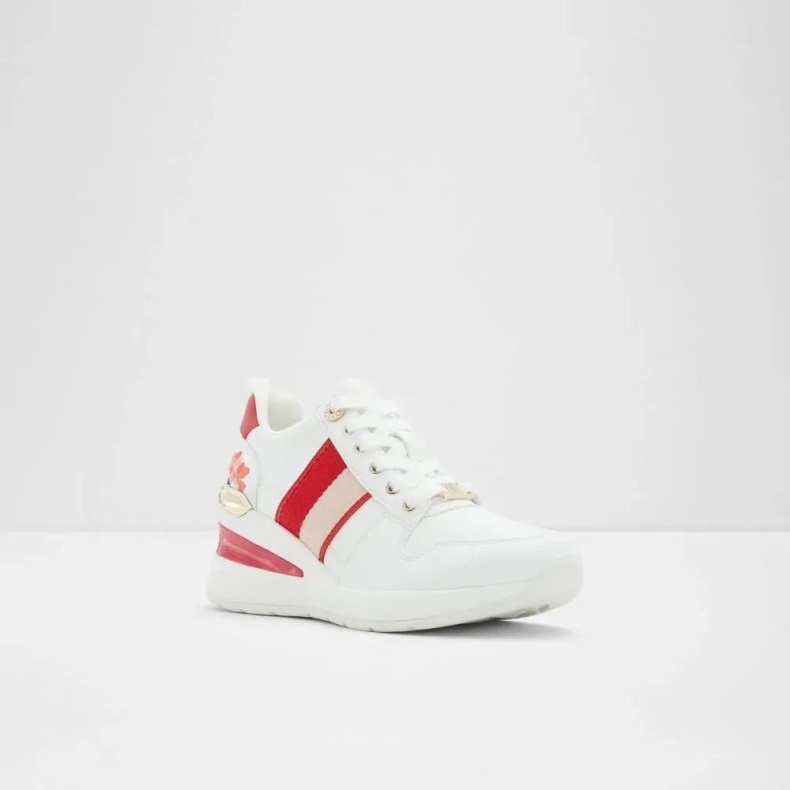 Aldo Fashion Lucky Kvinders Snøresko Med Kile Anden Rød