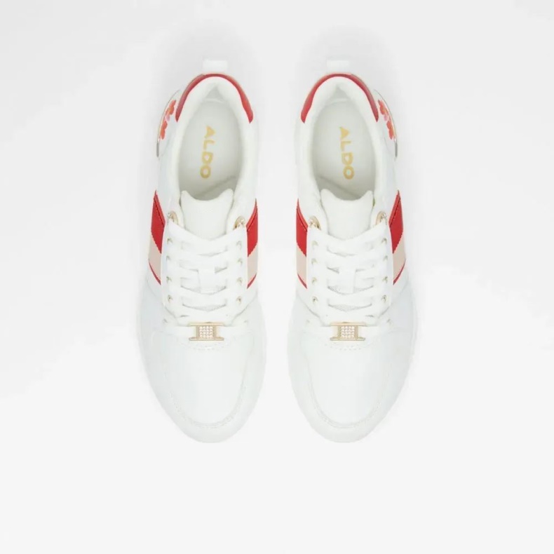 Aldo Fashion Lucky Kvinders Snøresko Med Kile Anden Rød