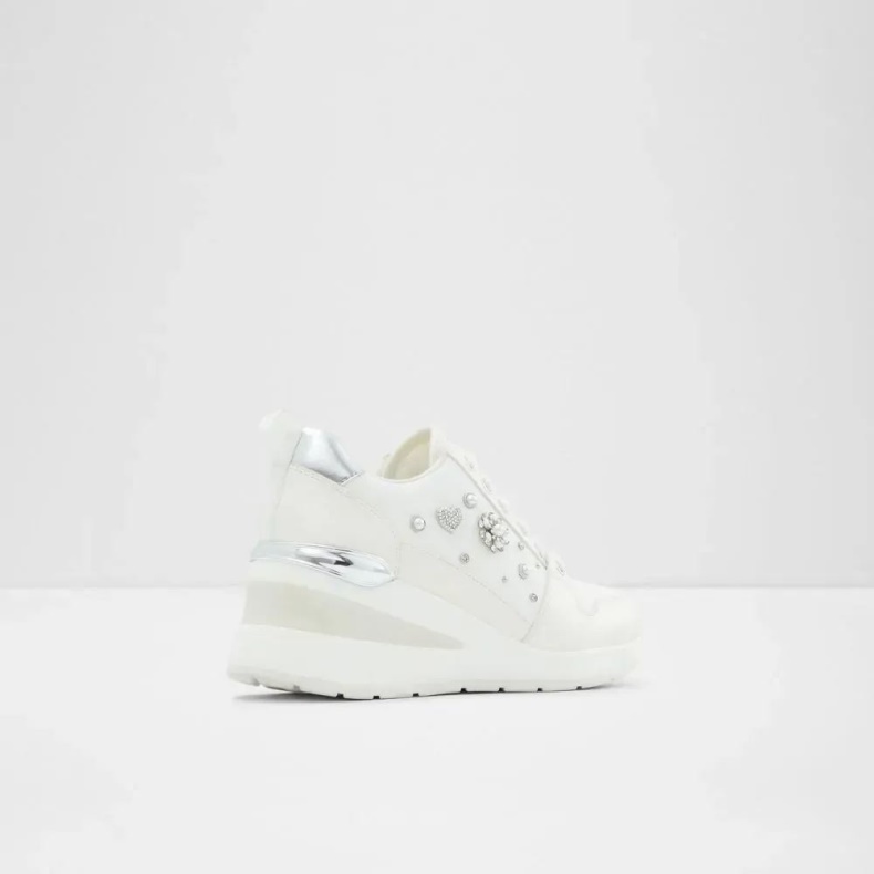 Aldo Lulua Kvinders Wedge Sneaker Hvid Mode