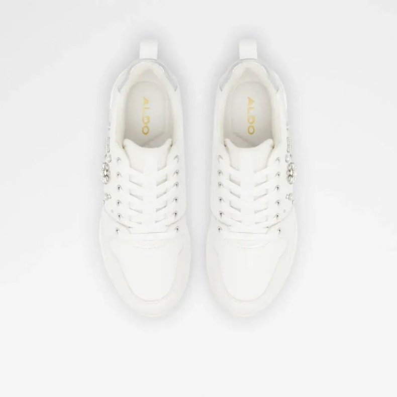 Aldo Lulua Kvinders Wedge Sneaker Hvid Mode