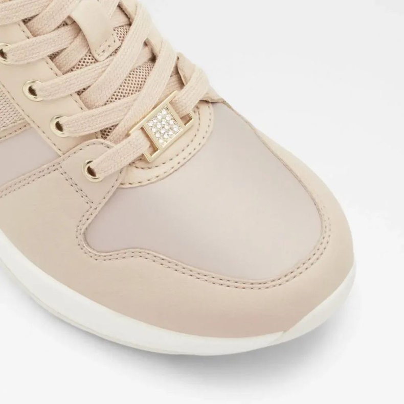 Lys Pink Lucky Kvinders Snøret Kile Sneaker Fashion Aldo