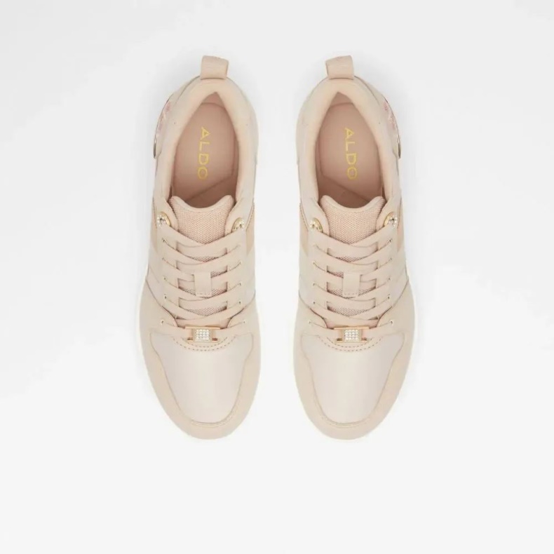 Lys Pink Lucky Kvinders Snøret Kile Sneaker Fashion Aldo