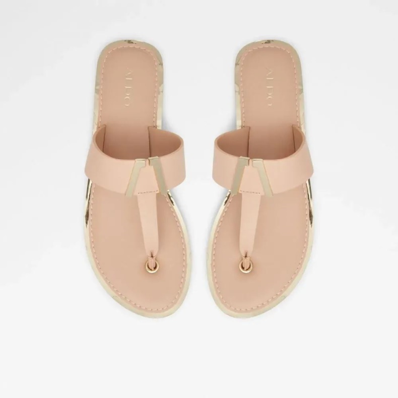 Bone Malibu Kvinders Flad String Sandal Aldo Mode