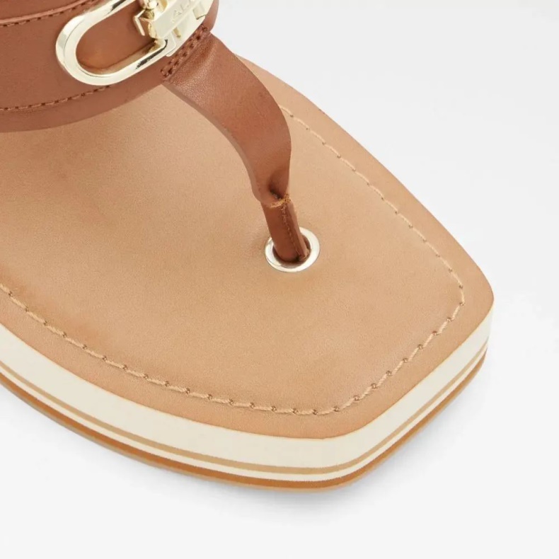 Cognac Mode Aldo Macarenia Kilesandal Til Kvinder