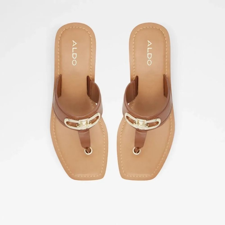 Cognac Mode Aldo Macarenia Kilesandal Til Kvinder