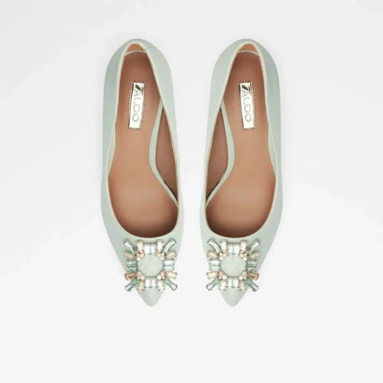 Lysegrøn Aldo Fashion Mahara Pumpe Med Mellemhæl Til Kvinder