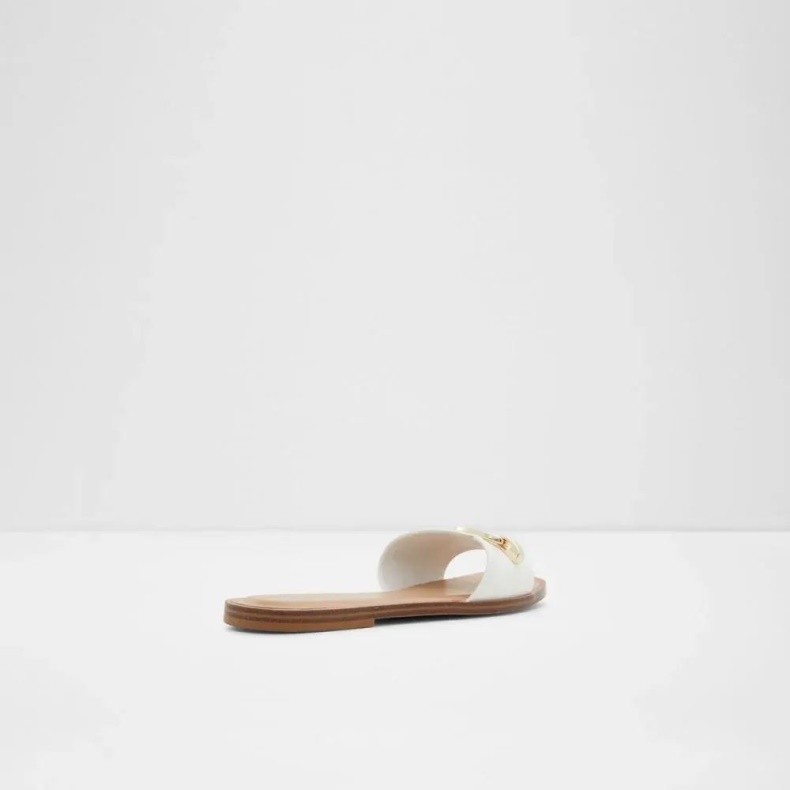Magda Kvinders Flat Slide Sandal Mode Andet-hvid Aldo
