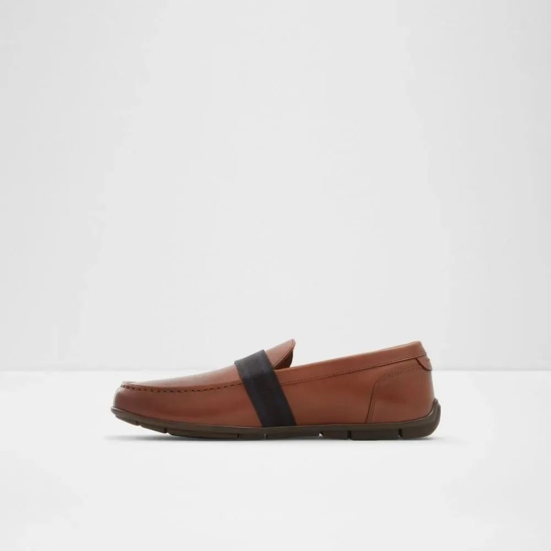Mode Cognac Aldo Menarwen Herre Slip-on Rund Tå Loafer