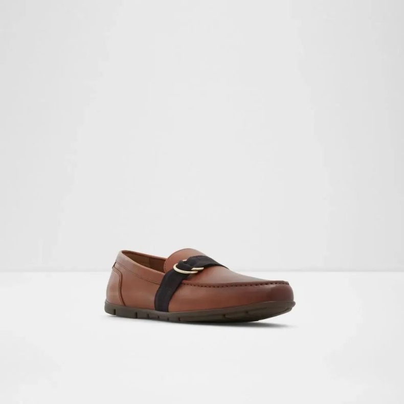 Mode Cognac Aldo Menarwen Herre Slip-on Rund Tå Loafer