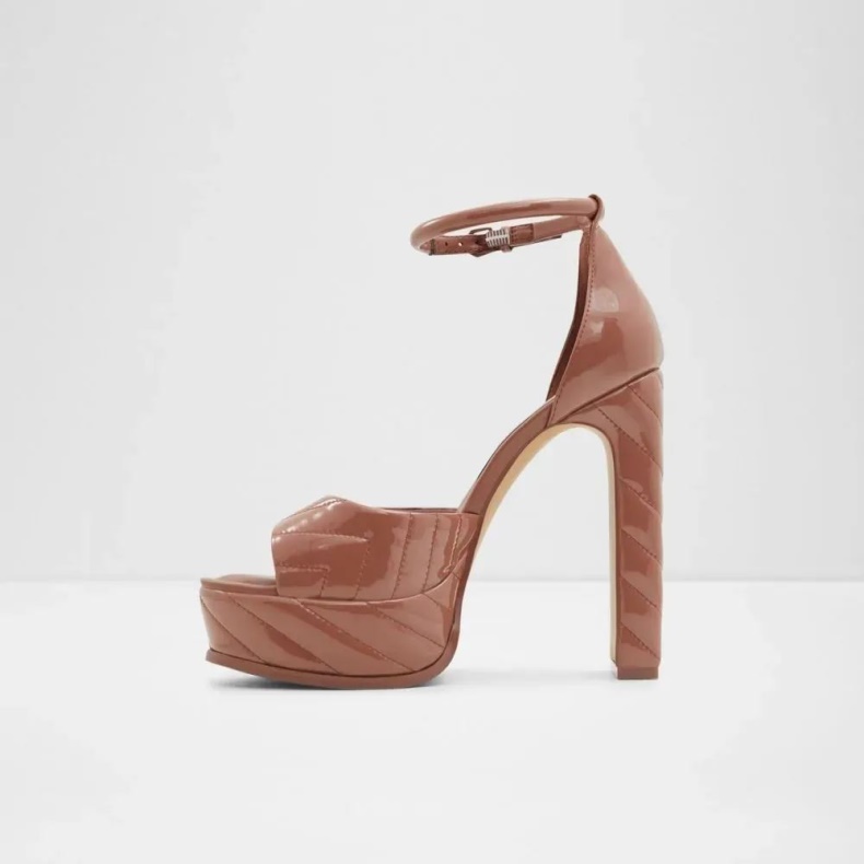 Aldo Fashion Milena Kvinders Quiltet Platform Sandal Rust