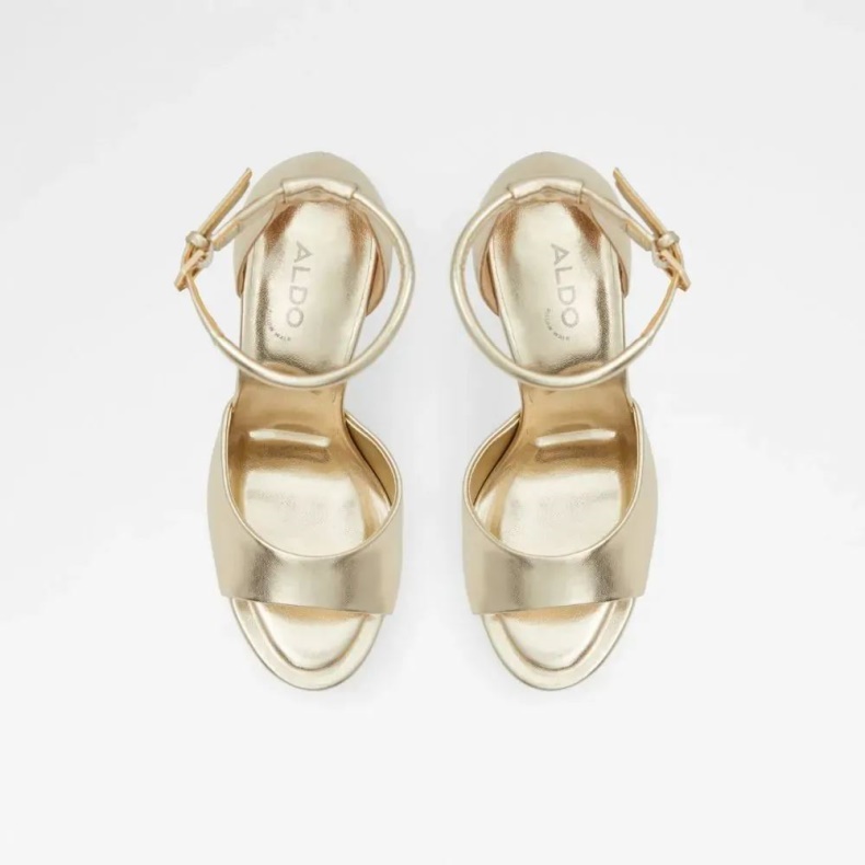 Guldmode Aldo Milena Sandal Med Hæl Med Ankelrem Til Kvinder