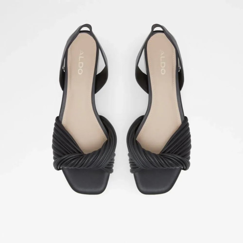Aldo Sort Mode Nabila Sandal Med Lav Blokhæl Til Kvinder