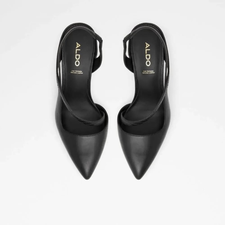 Sort Noideaa Kvinders Spidse Tå Mellem Hæl Sandal Aldo Mode