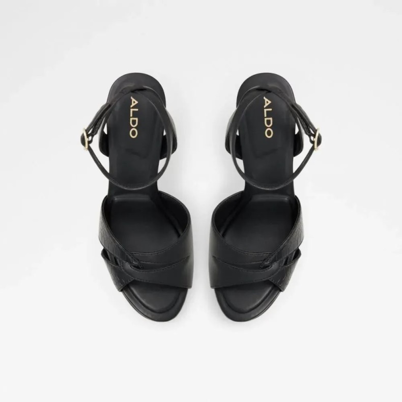 Fashion Sort Aldo Ocoewan Ankelrem Til Kvinder Med Hæle