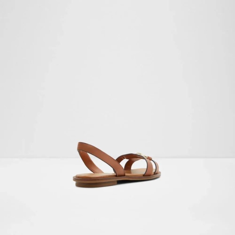 Mellembrun Aldo Fashion Odele Flad Sandal Med Slynge Tilbage Til Kvinder