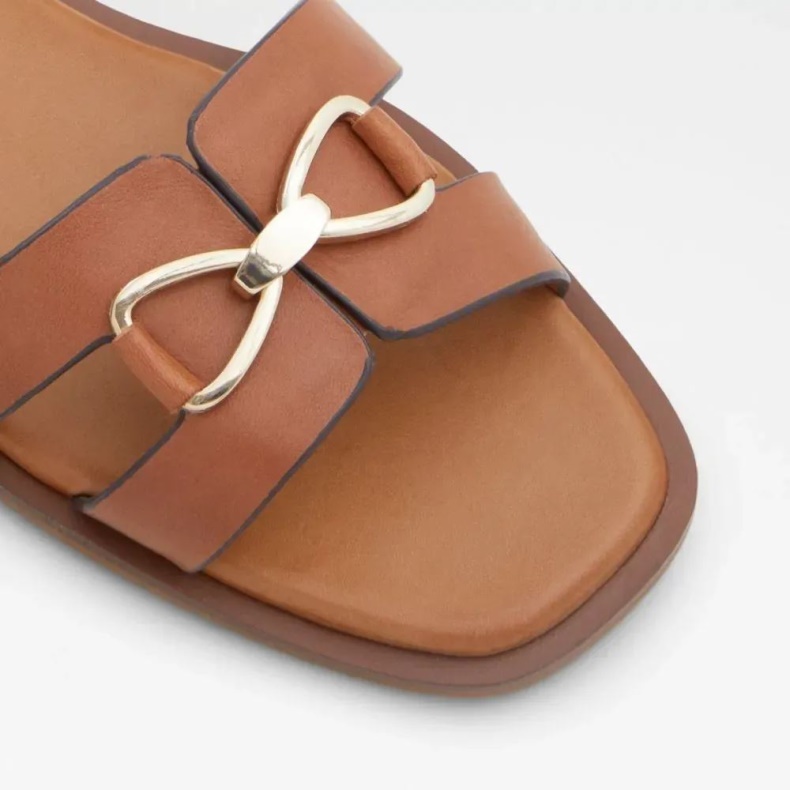 Mellembrun Aldo Fashion Odele Flad Sandal Med Slynge Tilbage Til Kvinder